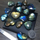 50g Madagascar NATURAL Labradorite Quartz Crystal sphere Heart