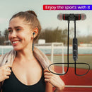 M5 Wireless Bluetooth Earphones Magnetic Attraction Headset w/Mic (Black) A