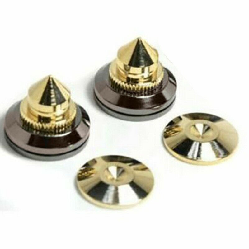 2Set Speaker Spike Isolation Feet Cone Pad CD Spikes Turntable Amp HiFi K RZN