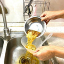 2 Pcs Kitchen Self-Standing Drain Sink Leftovers Soup Juice Separated By Ga O9I5