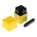 2 Packs Numbers Metal Punch Stamp Set with Storage Case for Metal Crafts Print