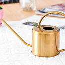 Watering Can Golden Garden Stainless Steel 1300Ml Small Water Bottle Easy T W2B9