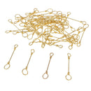 50Pcs Stainless Steel Strong Strength Fishing Swivels Quick Connection Clips