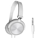 Wired Headset Stereo Heavy Bass Gaming Calling Earphones Over Ear White