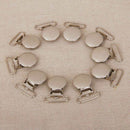 10Pcs Metal Pacifier Suspender Clips Holders for DIY Sewing Craft 2.5cm