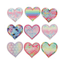 9Pack Love Heart Iron On Sewing Patch Badge DIY Jeans Motif Applique Bulk