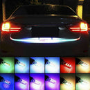 2 X T10 W5W 6 SMD 5050 RGB LED Light Car Wedge Side Reading Bulb Remote Control