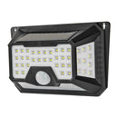 66LED Solar Motion Sensor Wall Light 3 Modes Waterproof Yard Security Lamp UK