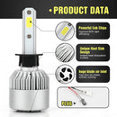 H7 8000LM 80W LED Headlight Kit Bulbs Low Beam High Power 6000K WhiteSR BX
