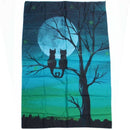 Cute Cat Moon Night Wall Art Tapestries Home Decor Wall Hanging Tapestry,10