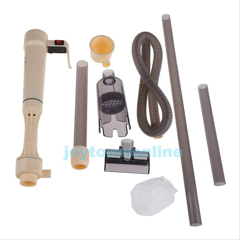 Aquarium Battery Fish Tank Vacuum Gravel Water Filter Cleaner Scraper cleaning