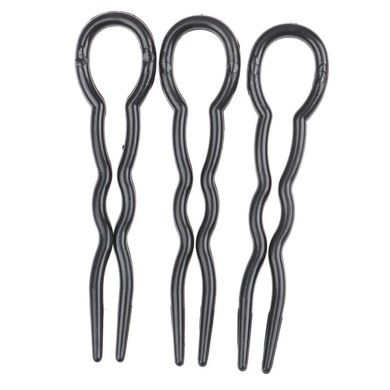 12pcs Simple Hair Pins Fast Spiral Hairpin U Shaped Hair Braid Twist PinsB Ew