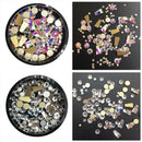 1 Box Square Flatback Glass Nail Rhinestones Mixed Nail Art Decoration Ston