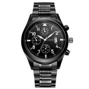 Luxury Mens Black Stainless Steel Date Sport Analog Quartz Wrist Watch Gift New