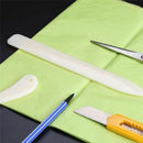2PCS Imitation Bone Leather Scoring Folder Paper Creaser Scrapbook Sewing Tools