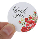 120pcs/lot Thank you Sealing Label Adhesive Kraft Seal Baking Gift StickersBX