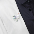 Natural Shell Bird Brooch Pin Lady Animal Banquet Wedding Brooch Christmas G Gw