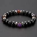 Elastic Hematite Bracelet Colorful Charm Men Women Health Care Accessory