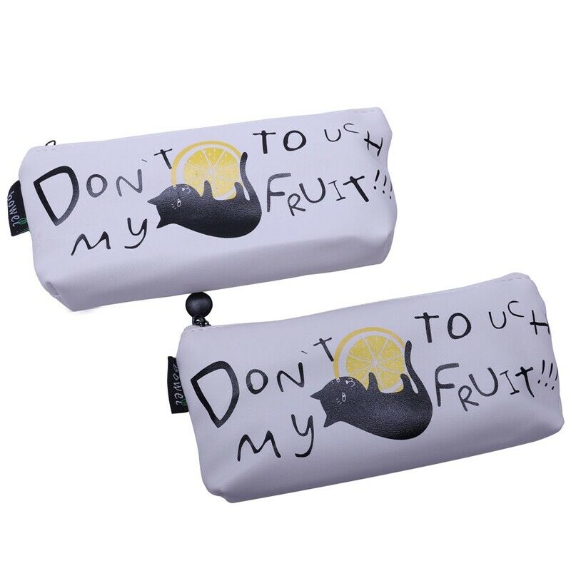 2pcs Large Capacity Pencil Bag Creative Simple Small Fresh Pencil Box Femal F3O9
