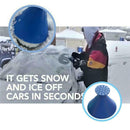 Magical Car Windshield Ice Scraper Cone Shaped Snow Remover Funnel (Blue)