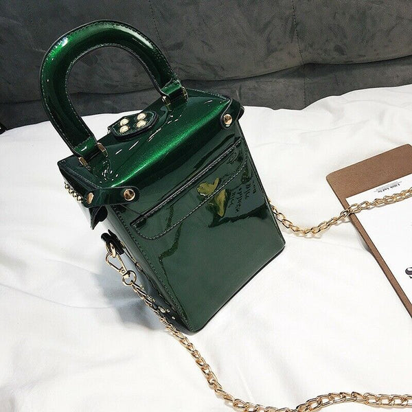 Diamond Box Handbags Mini Crossbody Bag For Women Messenger Bags(Green) I2H7
