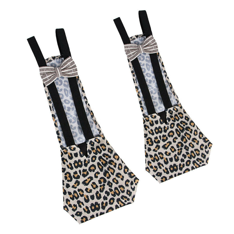 2pcs Leopard Print Goose Chicken Duck Poultry Reusable Soft Fabric Diaper