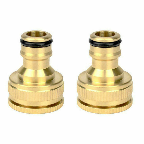 6 Pcs Brass Garden Water Hose Pipe Fitting Tap Male Faucet Connectors