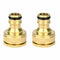 6 Pcs Brass Garden Water Hose Pipe Fitting Tap Male Faucet Connectors