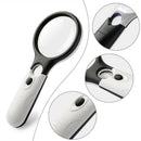 45X Multiple 3 LED Handheld Magnifier Magnifying Glass Lens Jewelry Loupe Light