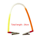 Dental patient bib clips chains napkin holder plastic flexible coil elastic BX