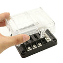 Car Boat 6 Way Blade Fuse Box Block 6 Circuit ATC/ATO/ATP LED Light Indication &