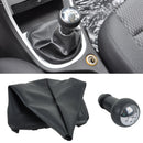 Gear Stick Shift Knob PU Leather Gear Cover Gaiter fit for 2001-2008 PEUGEOT 307