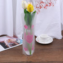 Portable Foldable Vase Office Home Decoration Random PVC Plastic Flower Vas JR