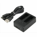 Dual usb charger with Micro usb cable Gopro accessories for Gopro Hero 5 Black