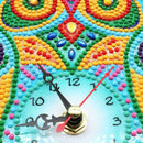 DIY Diamond Painting Full Special-shaped Drills Embroidery Wall Owl Clock