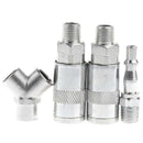 4pcs Air Line Hose Compressor Fitting Connector 1/4" NPT Quick Release Tool