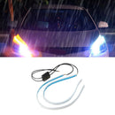 LED Strip Turn Signal Switchback Indicator DRL Daytime Running Light Blue FSK