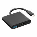 3 in 1 USB3.1 Converter USB-C to USB3.0+4K HDMI+PD USB-C Adapter for Switch