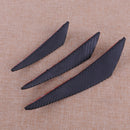 6pcs Carbon Fiber Bumper Fin Body Spoiler Protector Anti-rub Strip Guard Canards