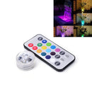 mini LED Submersible Waterproof Wed Xmas Decor Vase Tea Light Candles+Remote LJ