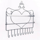 Wall-Mounted Earrings Storage Bag Hanging Closet Jewelry Storage Rack Black