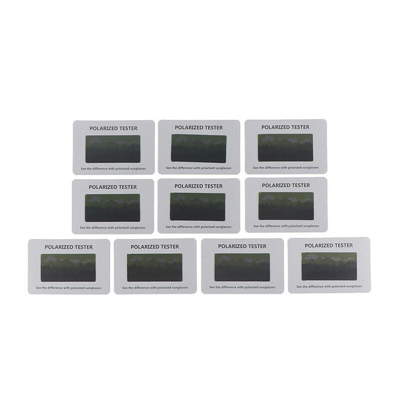 10Pcs Anti Blue Light Purple Test Card Glasses Reusable Polarized Vision T Nw