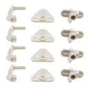 4pcs Pontoon Boat Gate Latch Replacement Door Latches - White