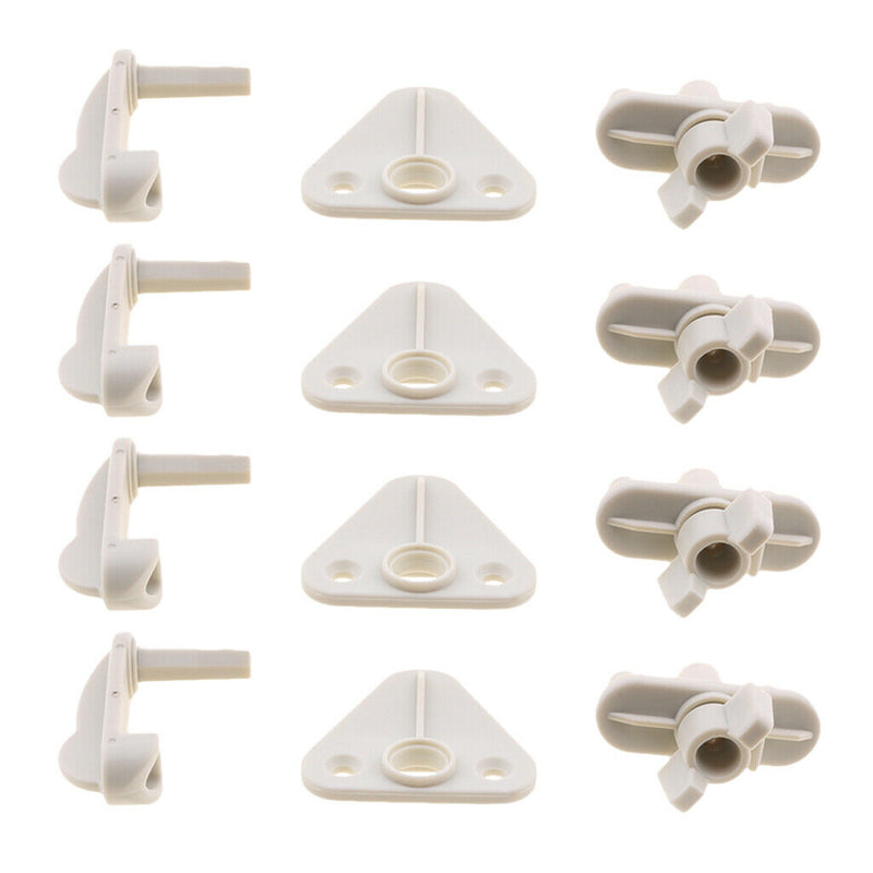 4pcs Pontoon Boat Gate Latch Replacement Door Latches - White