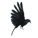 Artificial Realistic Birds Raven Ornaments Garden Decoration Black