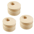 150pcs Natural Round Unfinished Wood Pendants Wooden Circles 30mm 40mm 50mm