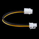 20CM/8Inch 12V 4 Pin Male to 4 Pin P4 Female CPU Power Supply Extension