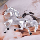 Fashion White Horse Brooch Pin Collar Decoraion Badge Corsage Jewelry Women G JR