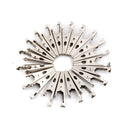 20X Stainless Steel Alligator Crocodile Test Clips Cable Lead Screw Probe_Fix Gw