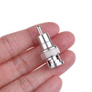 2Pcs BNC male to RCA male coax connector adapter cable coupler for cctv cameraR6